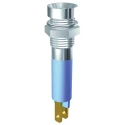 Signal Construct Blue LED Panel Mount Indicator 8 mm, Solder Tab Termination, 24-28V SMZD08424