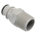 Colder Products Hose Connector Threaded, Female, 3/4 in NPT, Polypropylene Body, Grey, 4.2 bar HFCD241212