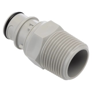 Colder Products Hose Connector Threaded, Female, 3/4 in NPT, Polypropylene Body, Grey, 4.2 bar HFCD241212