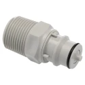 Colder Products Hose Connector Threaded, Female, 3/4 in NPT, Polypropylene Body, Grey, 4.2 bar HFCD241212