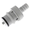Colder Products Hose Connector 9.53 mm ID Threaded, Polypropylene Body, Grey, 4.2 bar HFCD22612