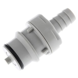 Colder Products Hose Connector 9.53 mm ID Threaded, Polypropylene Body, Grey, 4.2 bar HFCD22612