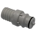 Colder Products Grey Polypropylene Hose Connector 0.75 in ID Threaded, 4.2 bar HFCD221212