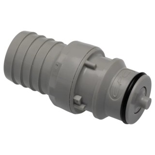 Colder Products Grey Polypropylene Hose Connector 0.75 in ID Threaded, 4.2 bar HFCD221212