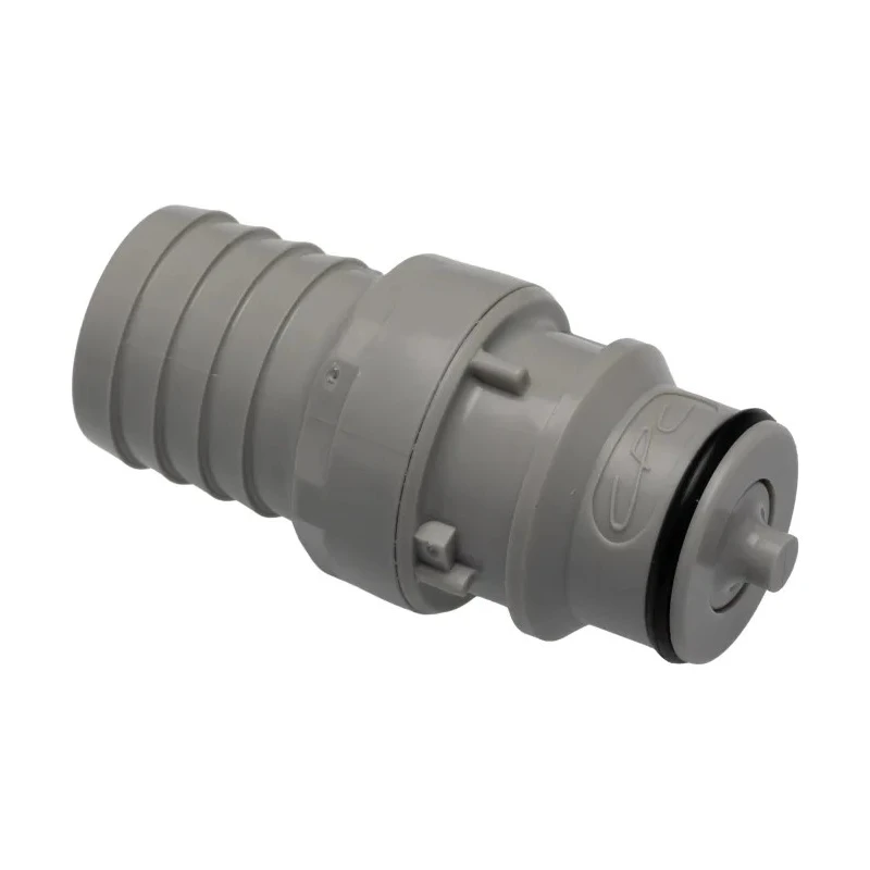 Colder Products Grey Polypropylene Hose Connector 0.75 in ID Threaded, 4.2 bar HFCD221212