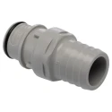 Colder Products Grey Polypropylene Hose Connector 0.75 in ID Threaded, 4.2 bar HFCD221212