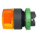 Schneider Electric Harmony Series 3 Position Illuminated Selector Switch Head, 22 mm Cutout, Orange Handle, IP65 ZB5AK1553