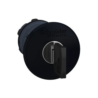 Schneider Electric Harmony XB5 Series Black Key Release Push Button Head 22mm Cutout IP66 IP67 IP69K ZB5AS12