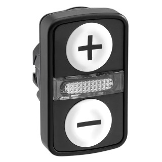 Schneider Electric Harmony XB5 Series Black White Momentary Push Button Head 22mm Cutout IP66 IP67 IP69K ZB5AW7A1715