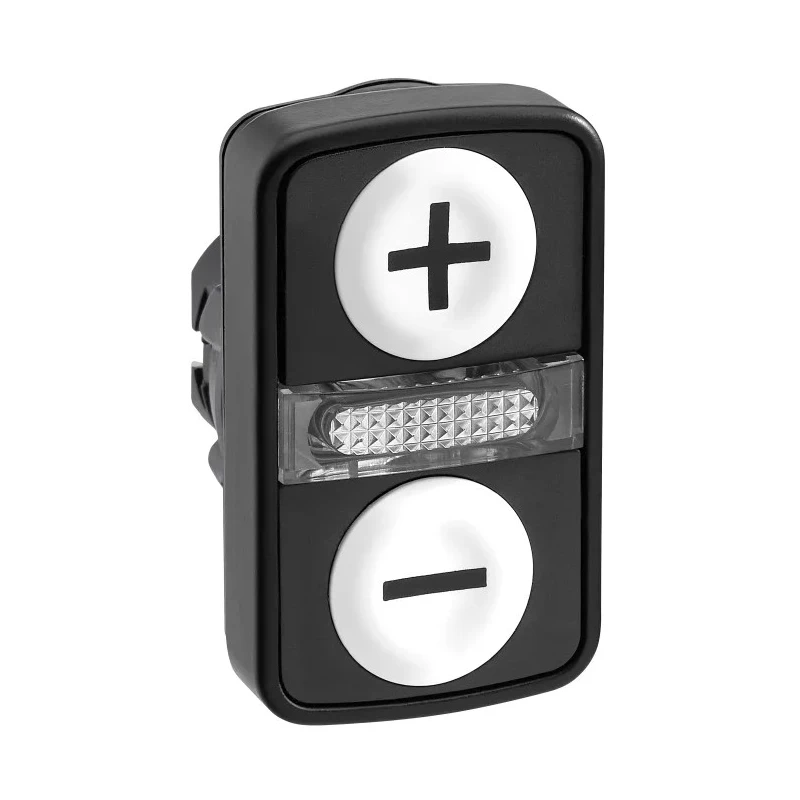 Schneider Electric Harmony XB5 Series Black White Momentary Push Button Head 22mm Cutout IP66 IP67 IP69K ZB5AW7A1715