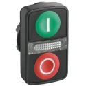 Schneider Electric Harmony XB5 Series Black, White Rectangular Momentary Push Button Head Cap With Pilot Light ZB5AW7A3741