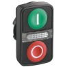Schneider Electric Harmony XB5 Series Black, White Rectangular Momentary Push Button Head Cap With Pilot Light ZB5AW7A3741