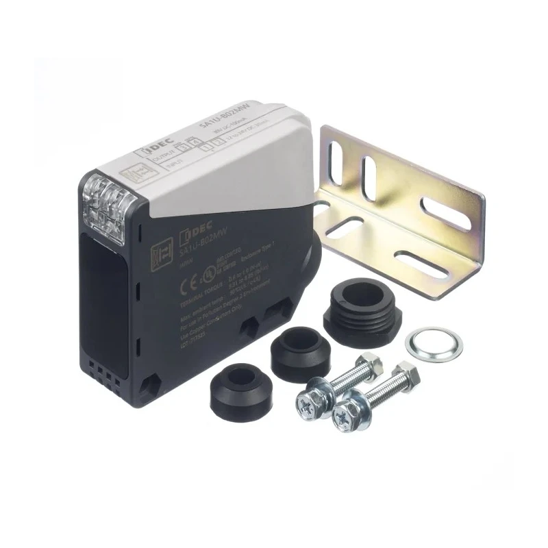 Idec Background Suppression Photoelectric Sensor, Block Sensor, 2 m Detection Range, NPN/PNP Output, , Polybutylene IP67