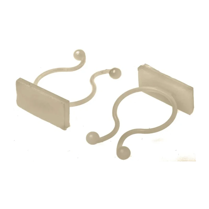 RS PRO Natural Polyamide 66 Self-Adhesive Cable Clip, 20 mm Max Bundle Diameter, Twist Fixing Method, 40 mm Length 817-8906