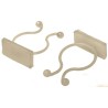 RS PRO Natural Polyamide 66 Self-Adhesive Cable Clip, 20 mm Max Bundle Diameter, Twist Fixing Method, 40 mm Length 817-8906