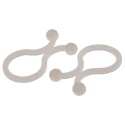 RS PRO Natural Polyamide 66 Twist Lock Cable Clip, Maximum Bundle Diameter 13.4 mm, Length 33.8 mm, Width 1.9 mm 817-8918