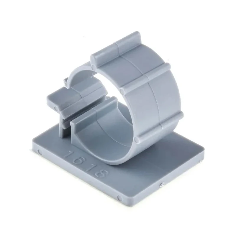RS PRO Grey Polyamide 66 Self-Adhesive Cable Clip, 18 mm Max Bundle Diameter, 30 mm Length, 24.5 mm Width 817-8971
