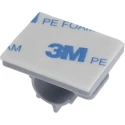 RS PRO Grey Polyamide 66 Cable Clip Self-Adhesive 10 mm Max Bundle Diameter 30 mm Length 24.5 mm Width 817-8978