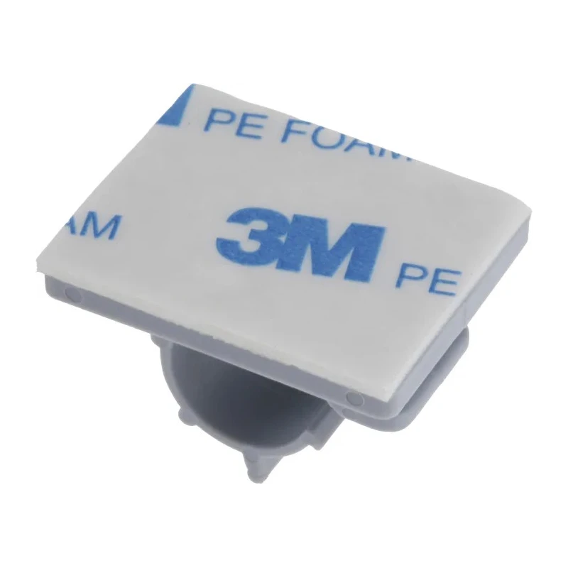 RS PRO Grey Polyamide 66 Cable Clip Self-Adhesive 10 mm Max Bundle Diameter 30 mm Length 24.5 mm Width 817-8978
