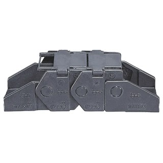 Igus Polymer Cable Trunking Accessory Cable Chain Mounting Bracket Black 32 mm Height 76 mm Width 117.5.12P