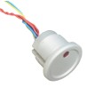 CAMDENBOSS Illuminated Momentary Piezo Switch, SPST, IP68 Wire, 200mA, 22.5 mm Panel Cutout, 70°C Max CPS22IR-ALNA-24RG