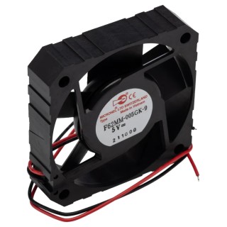 Micronel F62MM-9 Series Axial Fan 5V DC 1.9W 200mA Max Air Flow 22m³/h 62 x 62 x 15 mm F62MM-9