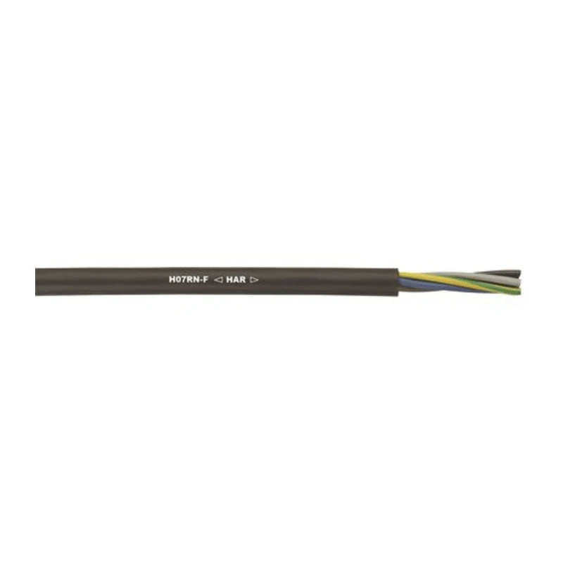 Lapp 3 Core Black Rubber Power Cable 450/750V 60°C 50 m H07RN-F
