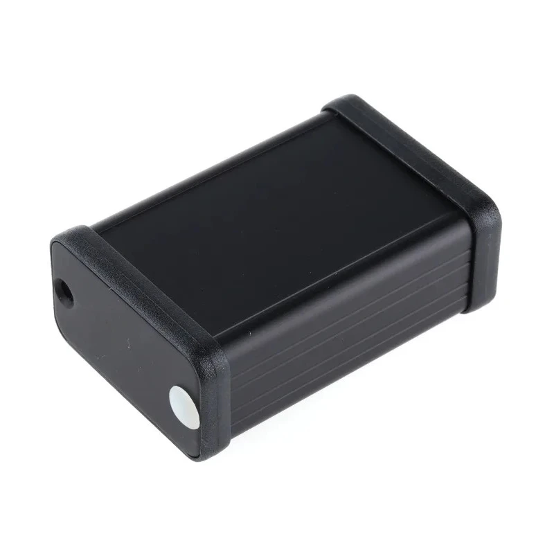 Hammond 1455 Series Aluminium Black Black Lid Enclosure IP54 25mm x 60mm x 45mm 1455D601BK