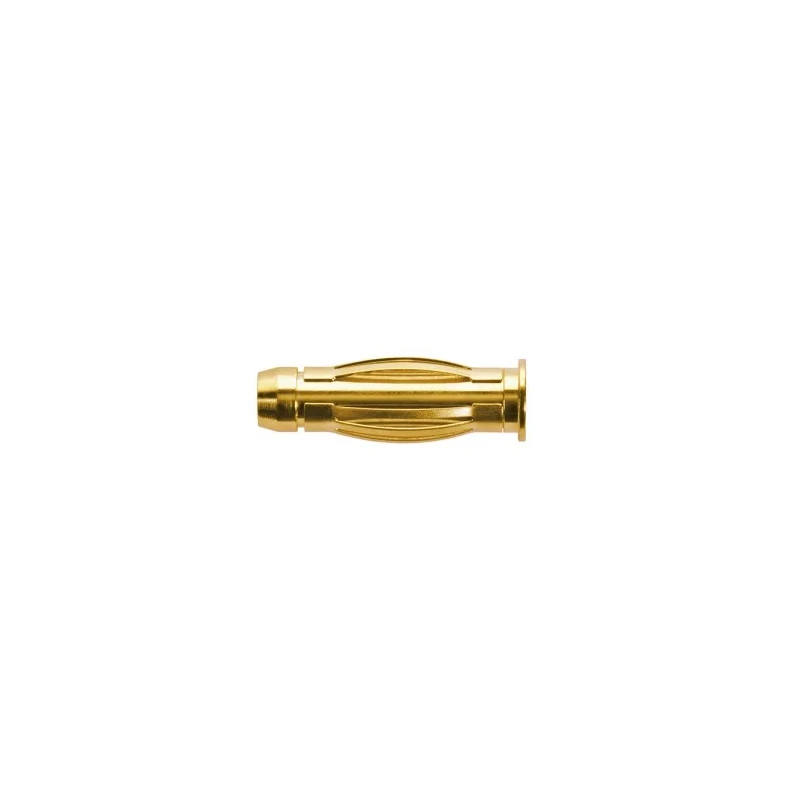 Schutzinger Gold Male Banana Plug, 4 mm Connector, 33 V ac, 70 V dc, 32 A, Gold Plating FK 1184 Au