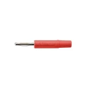 Schutzinger Red Male Banana Plug 2 mm Connector, Solder Termination, 33 V ac, 70 V dc, 10 A, Nickel Plating FK 02 L Ni / RT