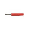 Schutzinger Red Male Banana Plug 2 mm Connector, Solder Termination, 33 V ac, 70 V dc, 10 A, Nickel Plating FK 02 L Ni / RT