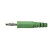 Schutzinger Green Male Banana Plug 4 mm Connector Solder Termination 70V dc 32A Nickel Plating FK 9 L Ni / GN