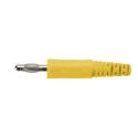 Schutzinger Yellow Male Banana Plug 4 mm Connector 70V dc 32A Nickel Plating FK 9 L Ni / GE