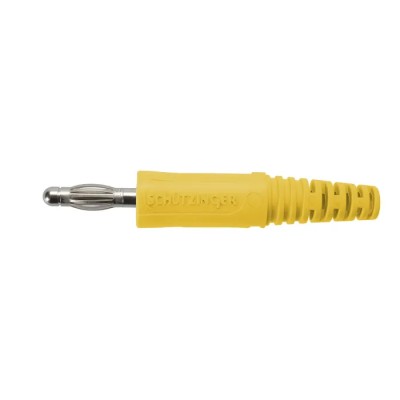 Schutzinger Yellow Male Banana Plug 4 mm Connector 70V dc 32A Nickel Plating FK 9 L Ni / GE