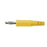 Schutzinger Yellow Male Banana Plug 4 mm Connector 70V dc 32A Nickel Plating FK 9 L Ni / GE