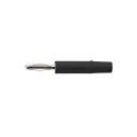 Schutzinger Black Male Banana Plug 2 mm Connector, Solder Termination, 33 V AC, 70 V DC, 10 A, Nickel Plating FK 02 L Ni / SW