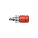 Schutzinger Red Female Banana Socket 2 mm Connector, Solder Termination, 33 V AC, 70 V DC, 10 A, Nickel IBU 2011 Ni / RT