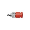 Schutzinger Red Female Banana Socket 2 mm Connector, Solder Termination, 33 V AC, 70 V DC, 10 A, Nickel IBU 2011 Ni / RT