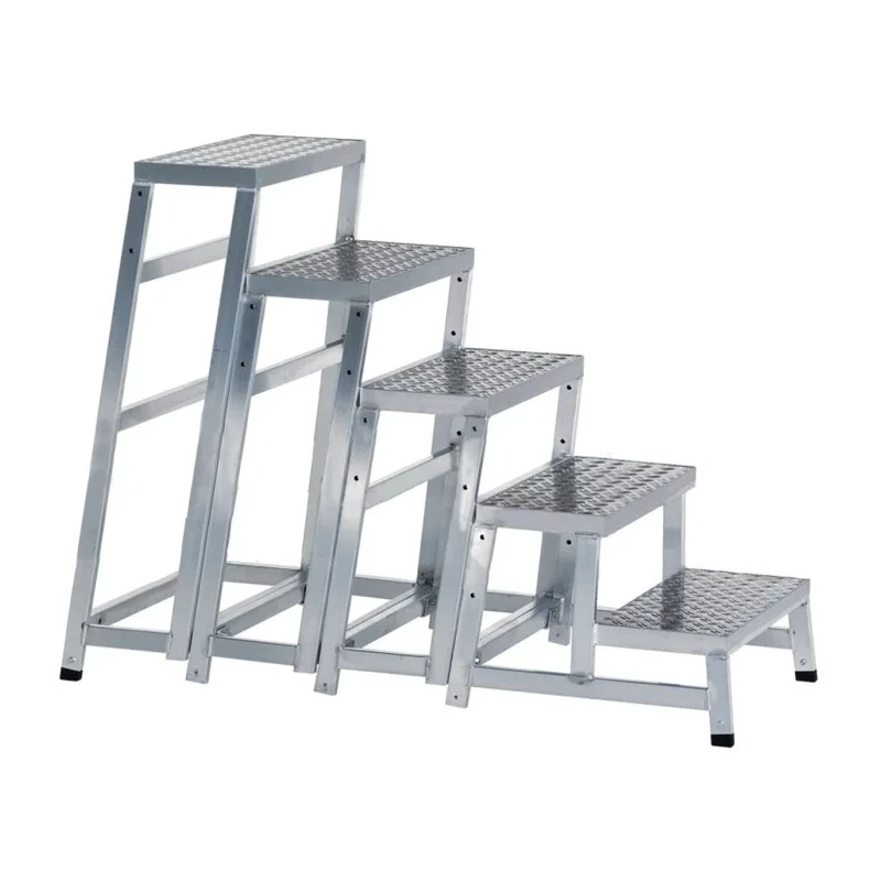 Zarges Aluminium Work Platform 0.2m Platform Height, 555mm Width, 5 Steps, Load Capacity 150kg 40261