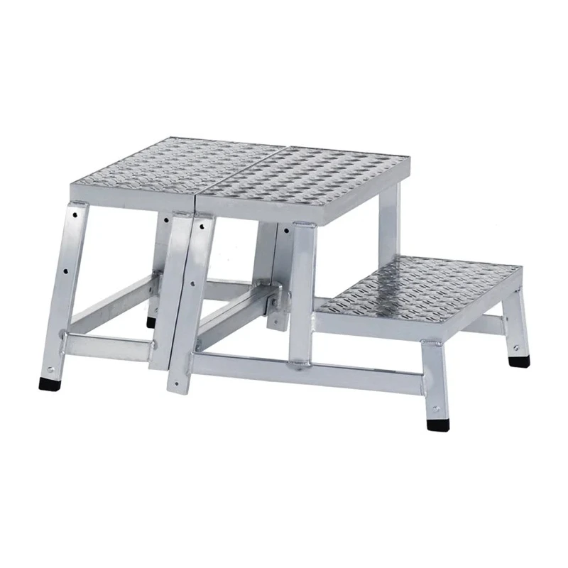 Zarges Aluminium Work Platform 0.4m Height 150kg Load Capacity 3 Steps 8.7kg Weight 40262