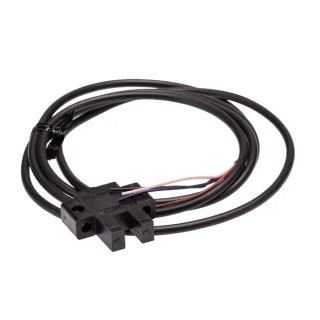 Omron Through Beam Photoelectric Sensor, Slot Style, 5 mm Detection Range, Infrared Light, NPN Output, IP50 EE-SX670-WR 1M