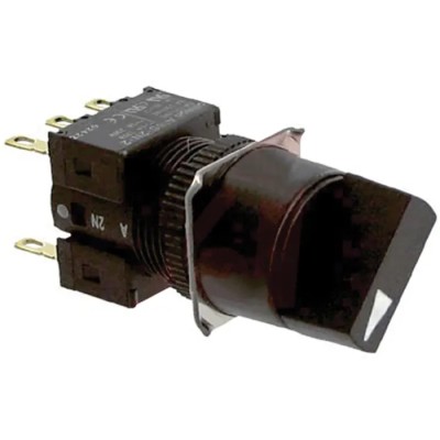 Omron Selector Switch DPDT 16 mm Cutout Diameter 2 Positions A165S-T2A-2
