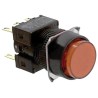 Omron Illuminated Push Button Switch Panel Mount DPDT 30V dc 250V AC 16 mm Cutout A165L-TRM-24D-2