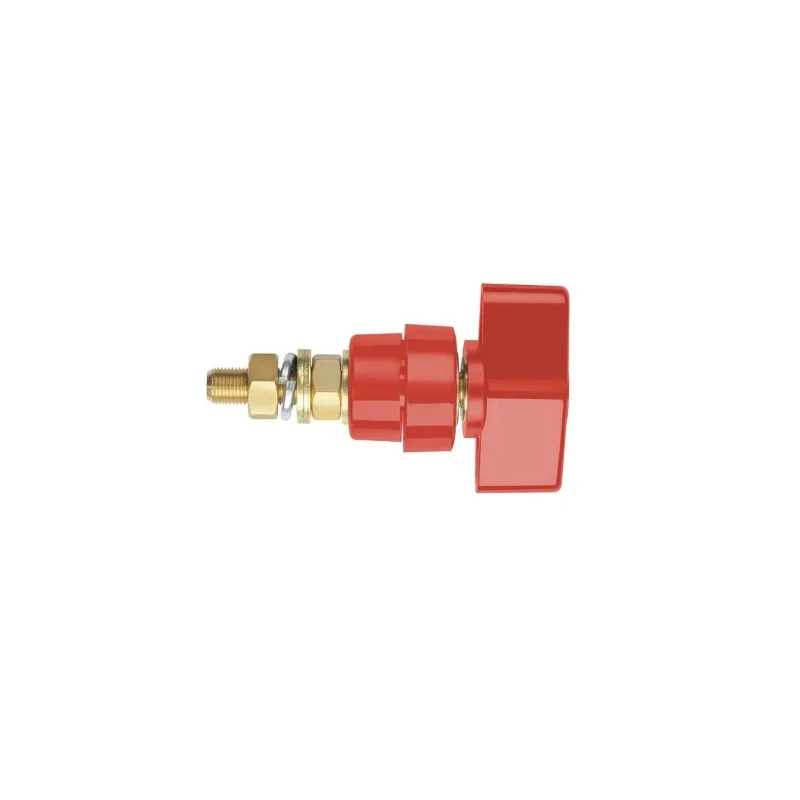 Schutzinger 4 mm Red Insulated Terminal Post, 1kV, M8 x 0.75 Thread, 100A POL 102 L / RT