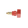 Schutzinger 4 mm Red Insulated Terminal Post, 1kV, M8 x 0.75 Thread, 100A POL 102 L / RT