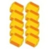Robustt Road Reflector Yellow and Red Plastic ABS Road Stud (Set of 10 pieces)