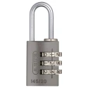 ABUS Aluminium Weatherproof Combination Padlock 3 mm Shackle Diameter 20 mm Length 22.5 mm Width 34599 145/20 Black