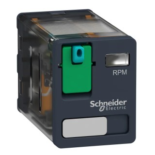 Schneider Electric Panel Power Relay 24V dc Coil 15A Switching Current DPDT RPM21BD