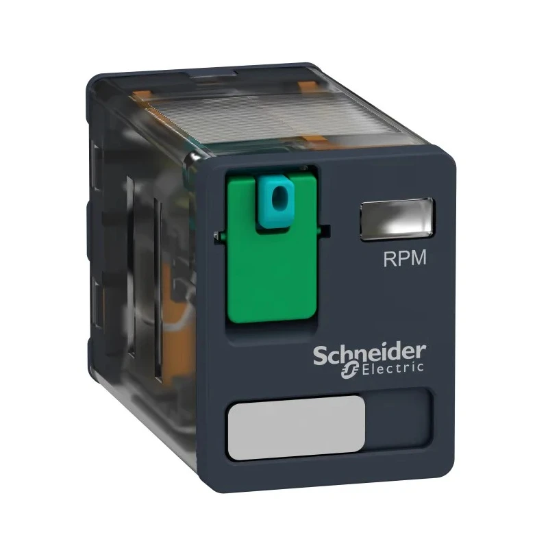 Schneider Electric Panel Power Relay 24V dc Coil 15A Switching Current DPDT RPM21BD