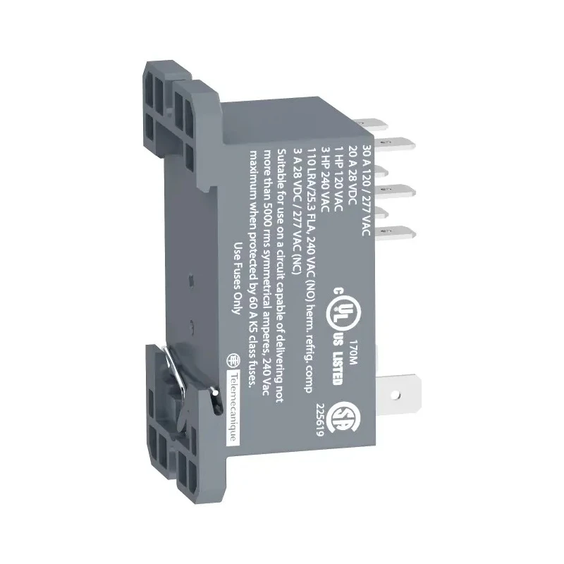 Schneider Electric DIN Rail Power Relay 24V AC Coil 25A Switching Current DPDT RPF2BB7